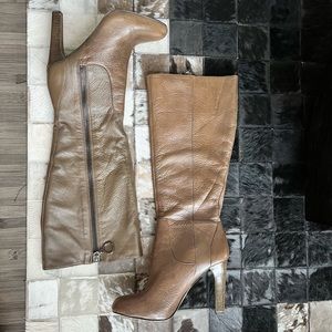 Leather Knee High Boots